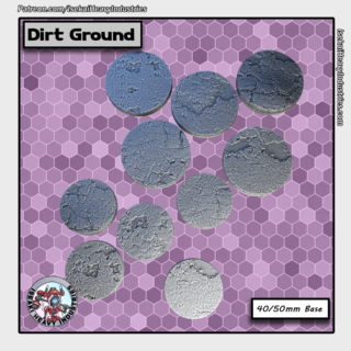 Dirt Ground Bases - 40/50mm [Digital Files]