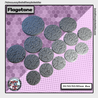 Flagstone Bases - 35/40/50/65mm [Digital Files]